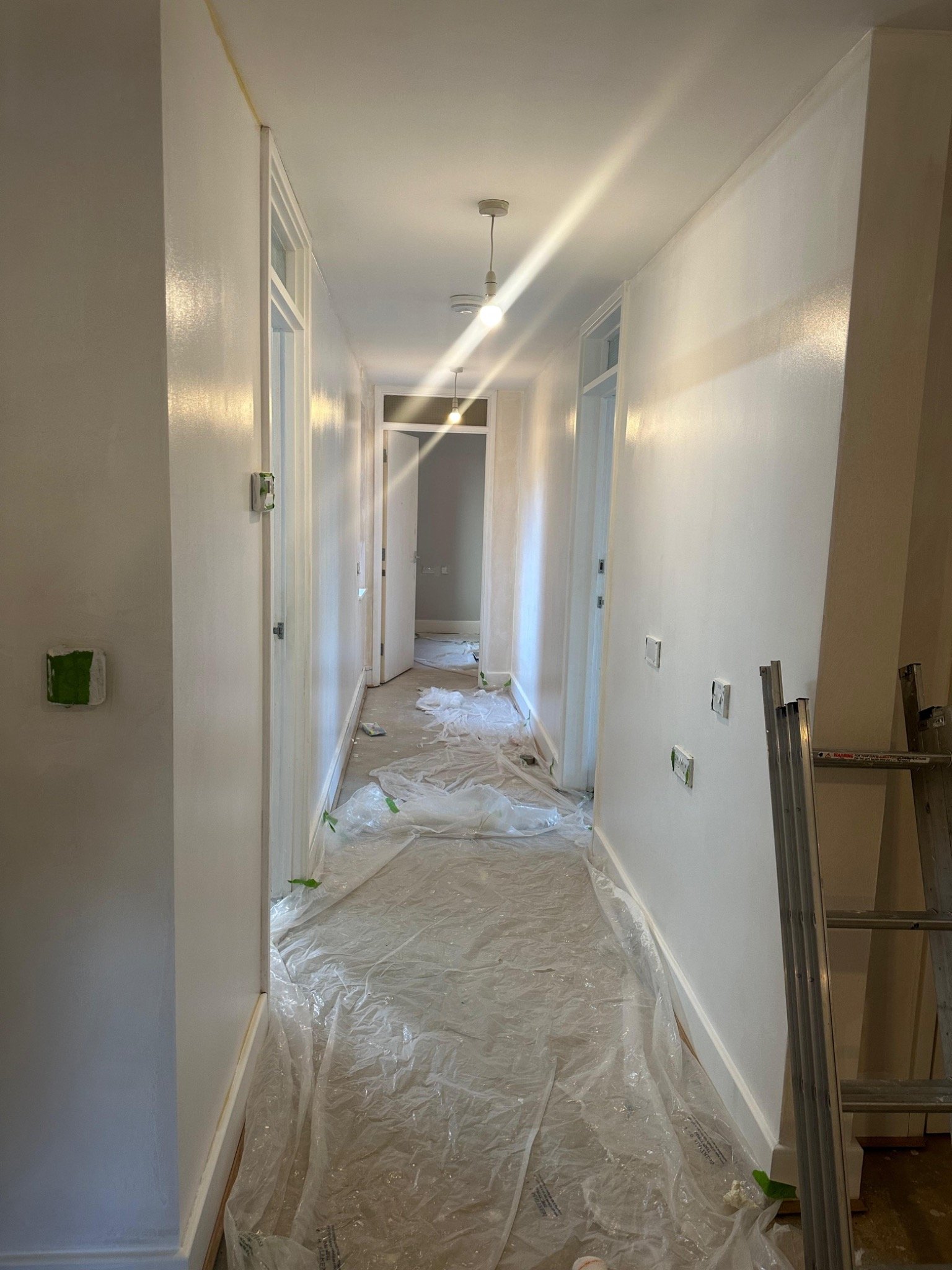 Hallway after first coat